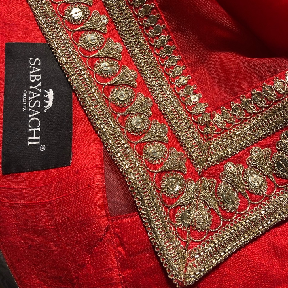 Red Sabyasachi Bridal Lehenga - Picture 6 of 6
